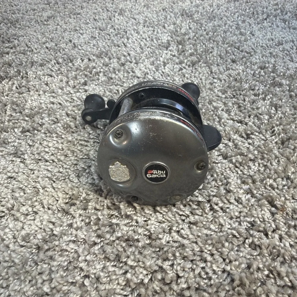 AMBASSADEUR USA BASS 4600C REEL # 03-0003 SWEDEN INSTANT ANTI REVERSE GUNMETAL